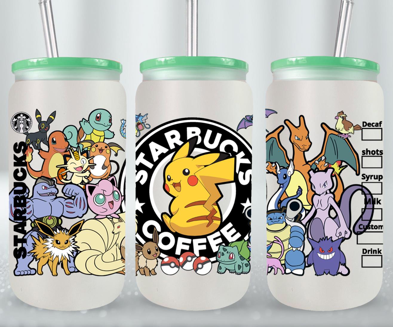 Pokemon - glass can