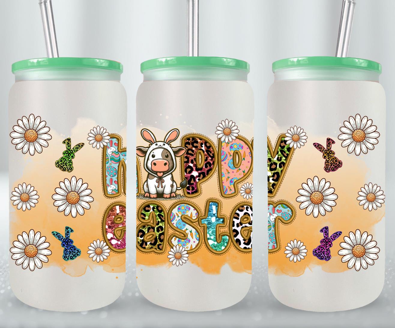 Cow Easter Day-10313 - glass can