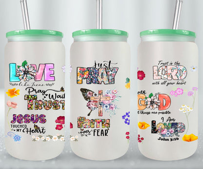 Just Pray-10213 - glass can