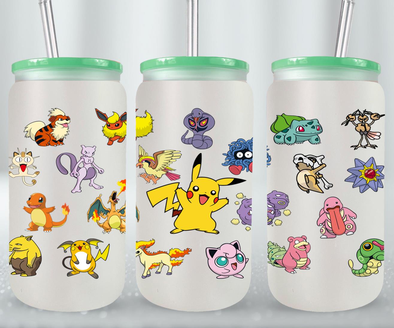 Pokemon - glass can