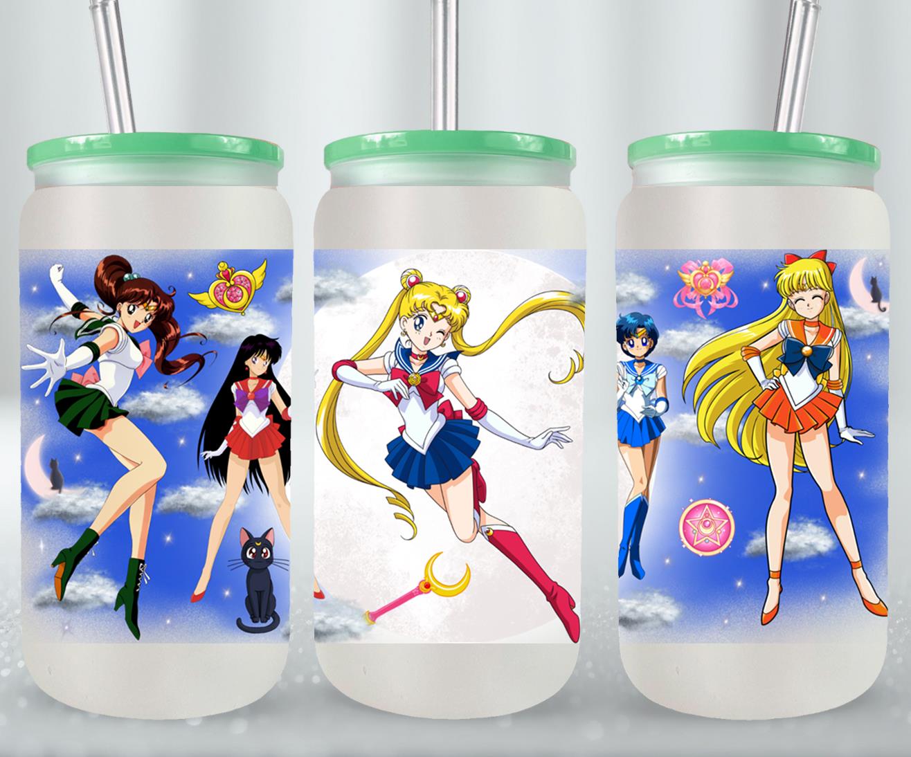 Moon Girls - glass can