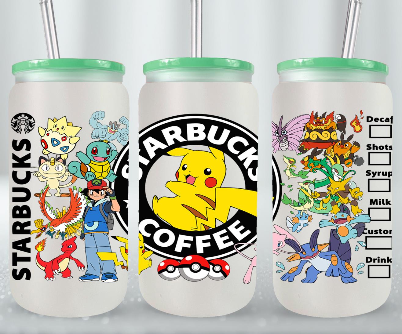 Pokemon - glass can