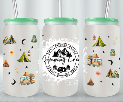 Adventure Camping - glass can