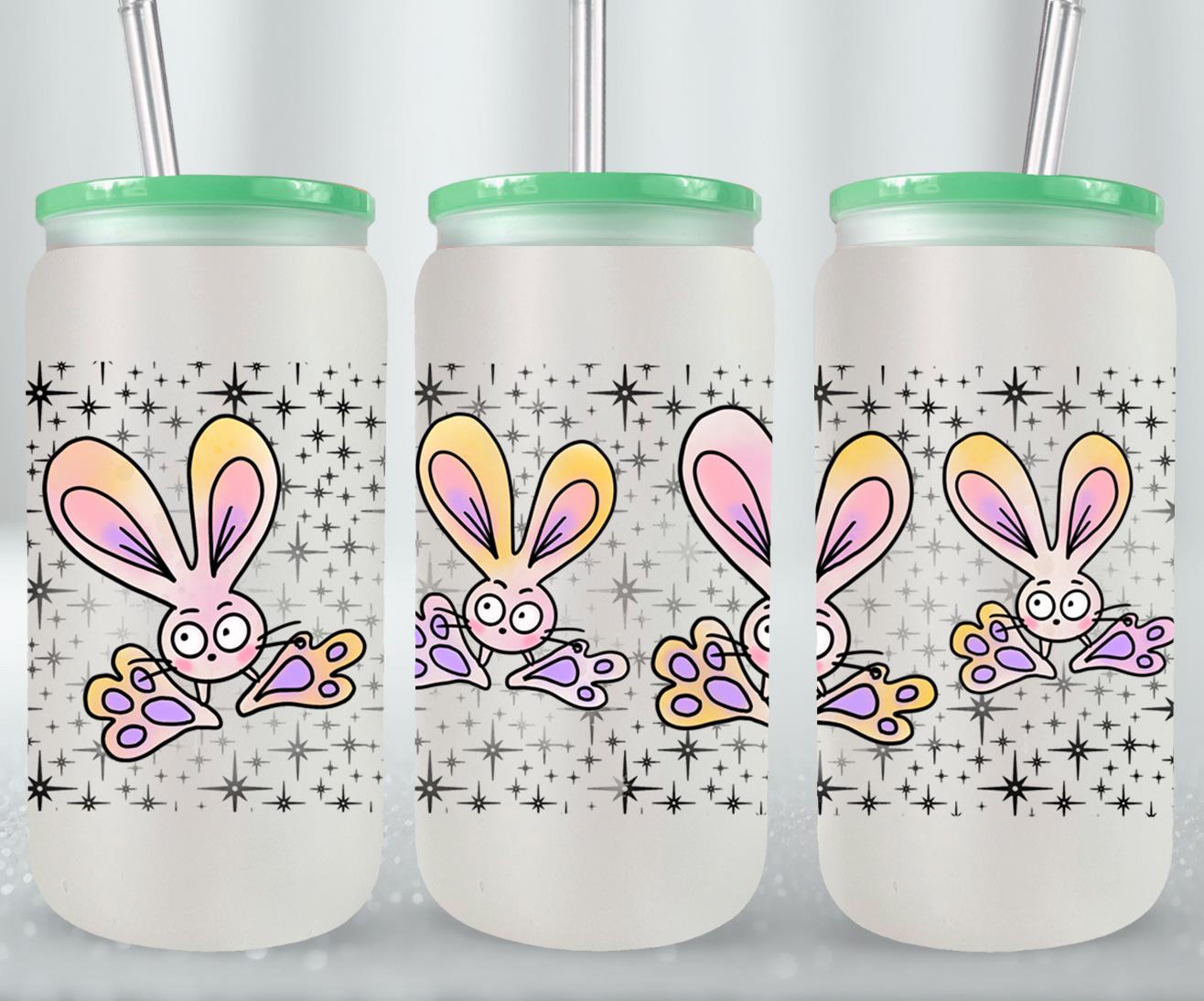 Funny Bunnies-10350 - glass can