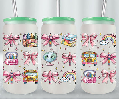 Back to School - glass can