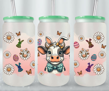 Cow Easter Day-10300 - glass can