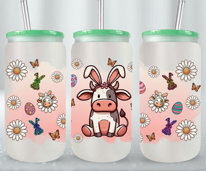 Cow Easter Day-10303 - glass can