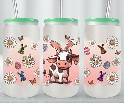 Cow Easter Day-10299 - glass can