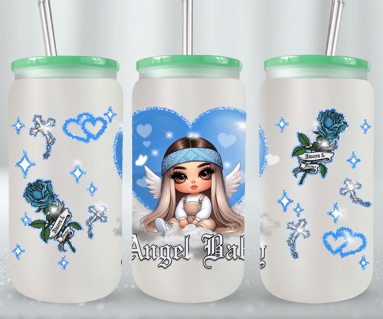 Angel Baby-10122 - glass can