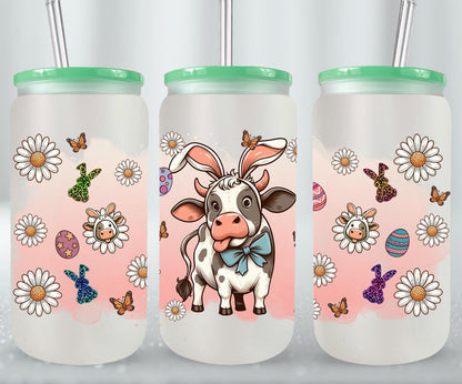 Cow Easter Day-10301 - glass can