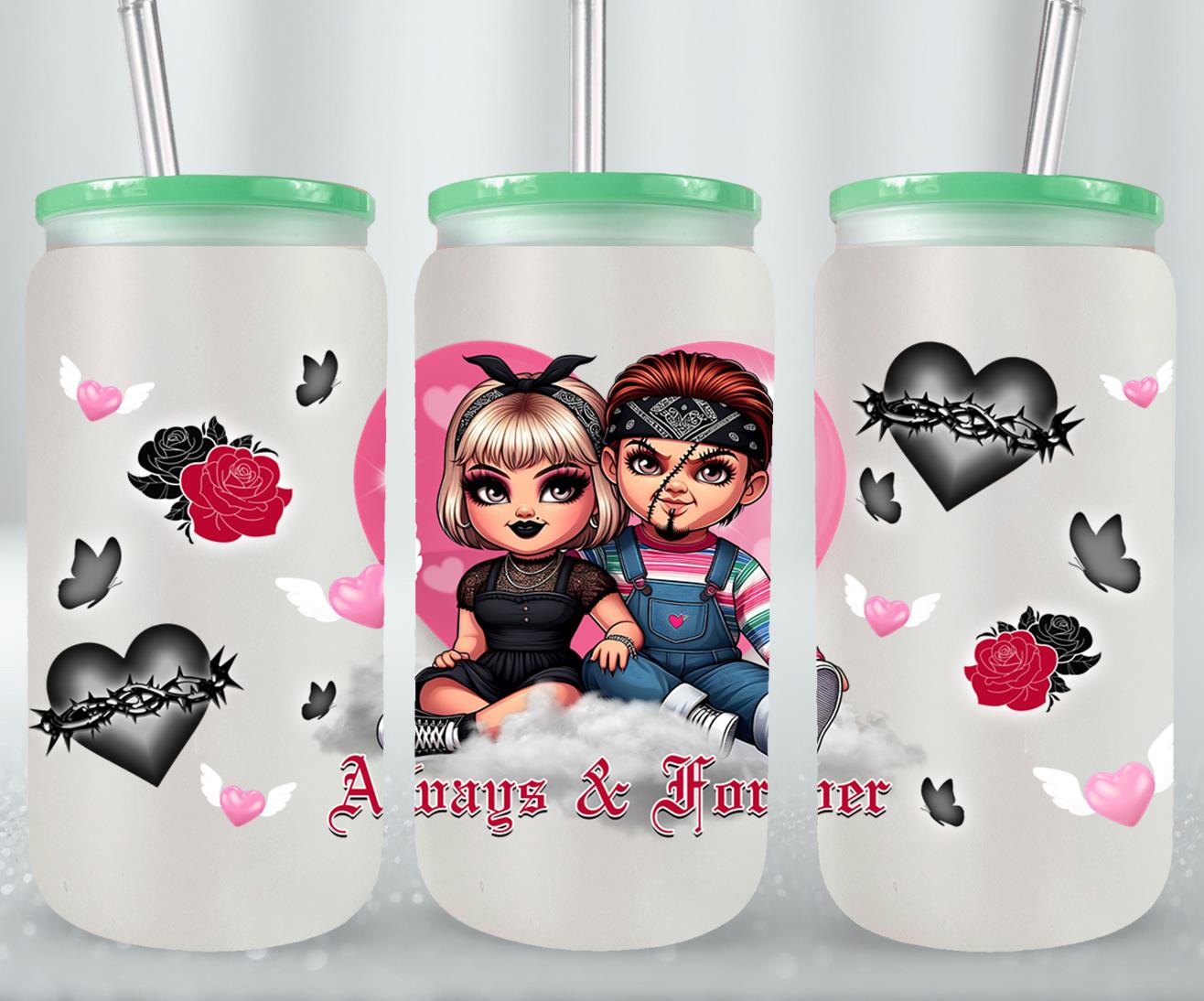 Always and Forever-10115 - glass can