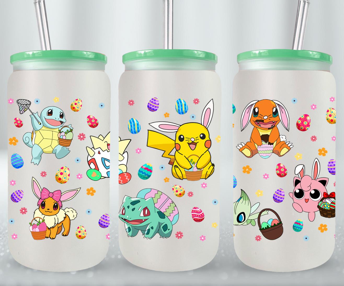 Easter Pokemon-10341 - glass can