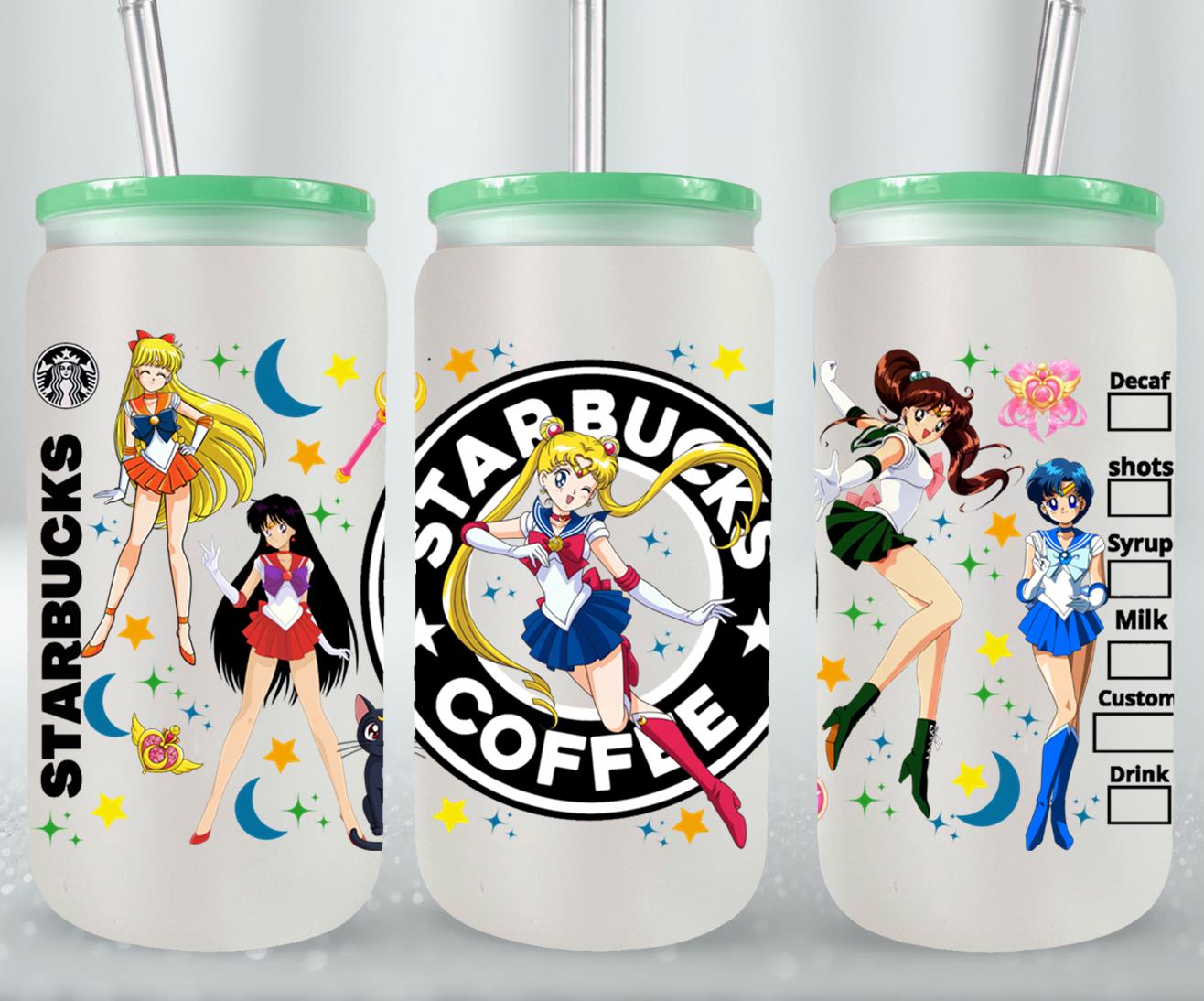 Moon Girls-9939 - glass can