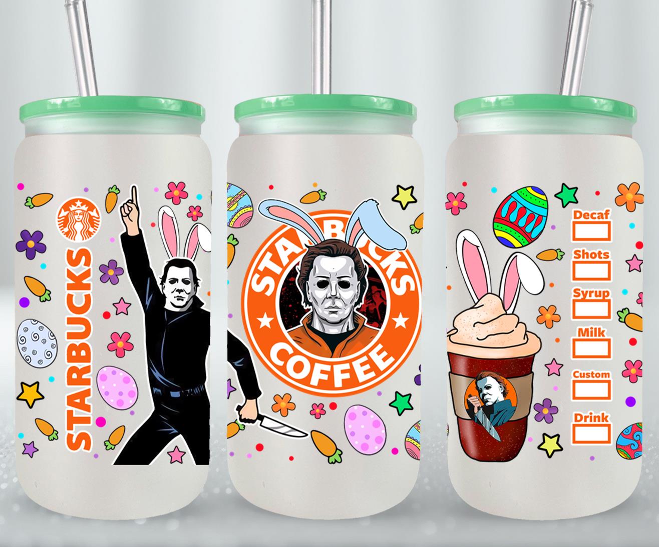 Easter Michael Myers-10339 - glass can