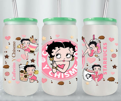 Cafecito y Chisme Sexy Girl-10029 - glass can