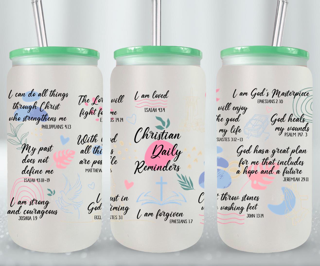 Christian Daily Reminders-10193 - glass can