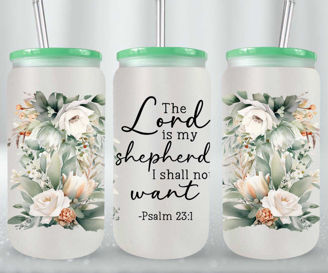 The Lord Is My Shepherd-10227 - glass can