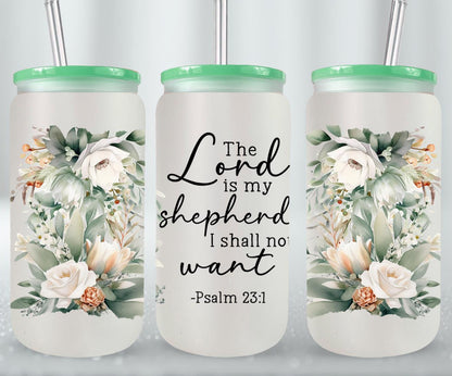 The Lord Is My Shepherd-10227 - glass can