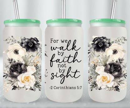 We Walk By Faith-10231 - glass can