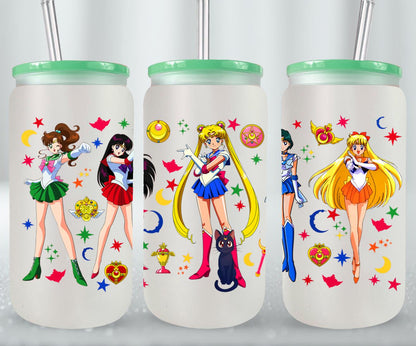 Moon Girls - glass can