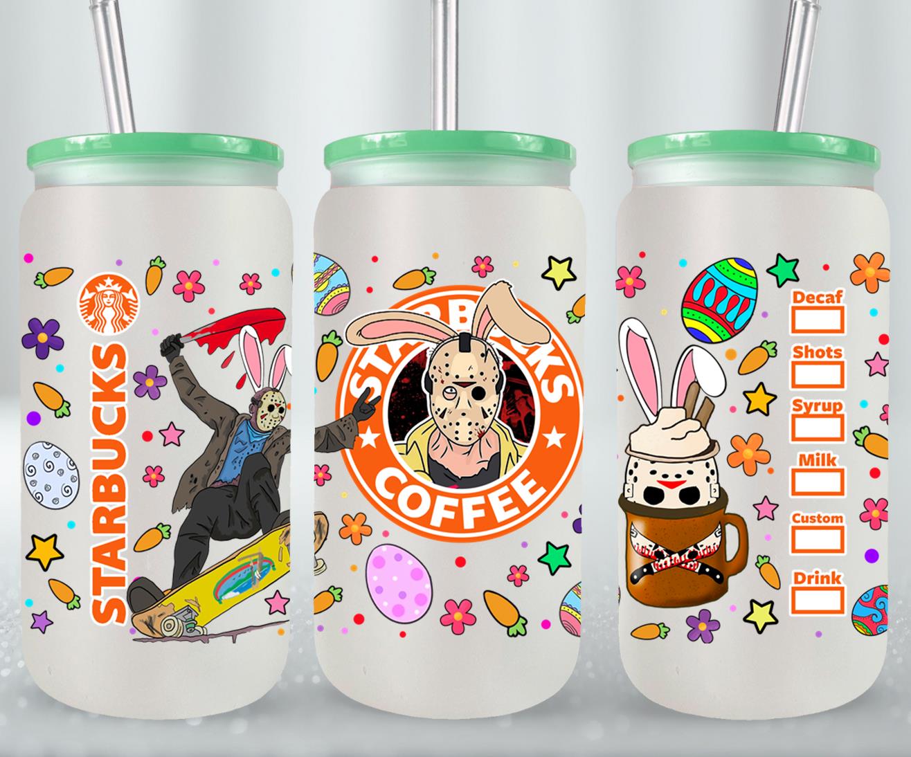 Easter Jason Voorhees-10337 - glass can