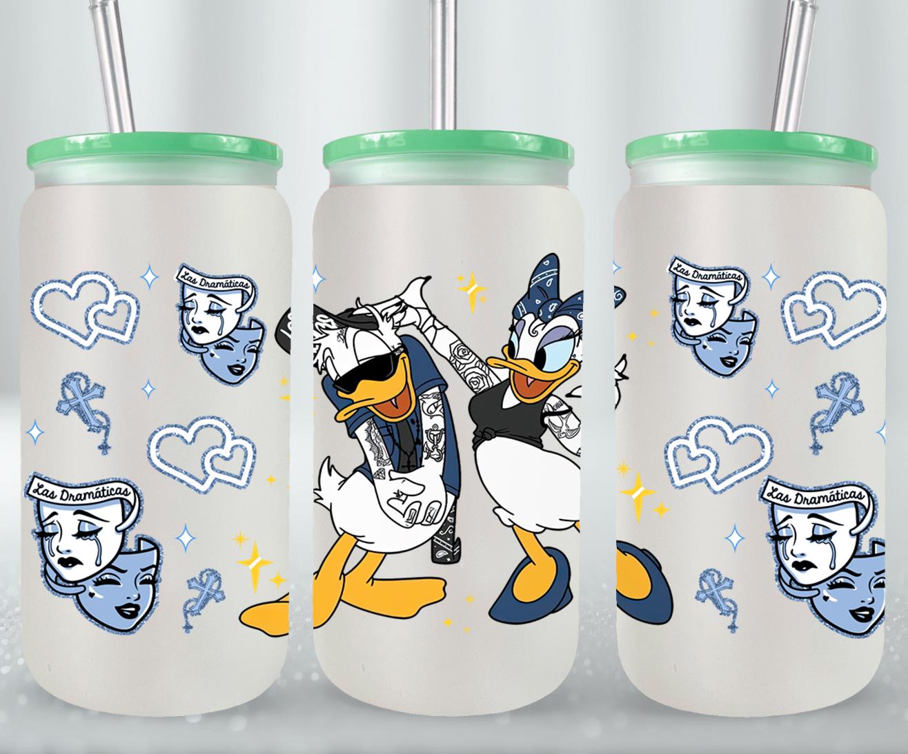 Cholos Cartoon-10153 - glass can