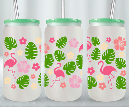 Flamingos-10680 - glass can