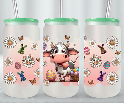 Cow Easter Day-10295 - glass can