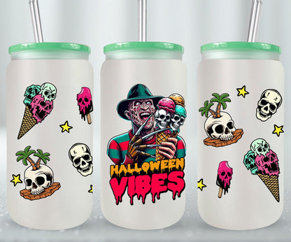 Halloween Vibes - glass can