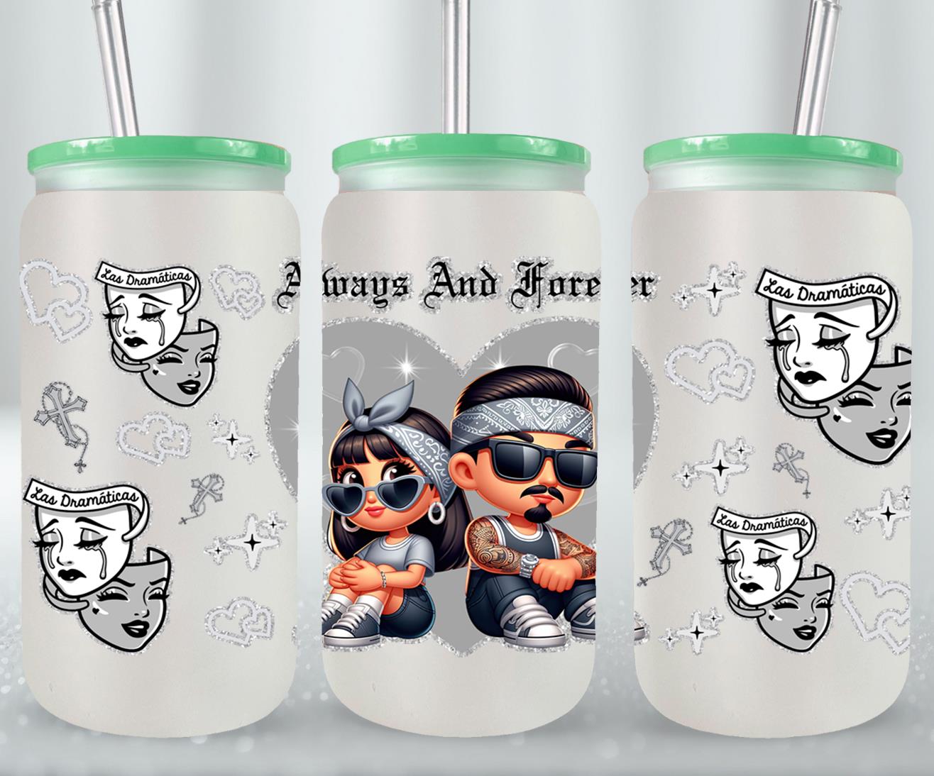 Always and Forever-10109 - glass can