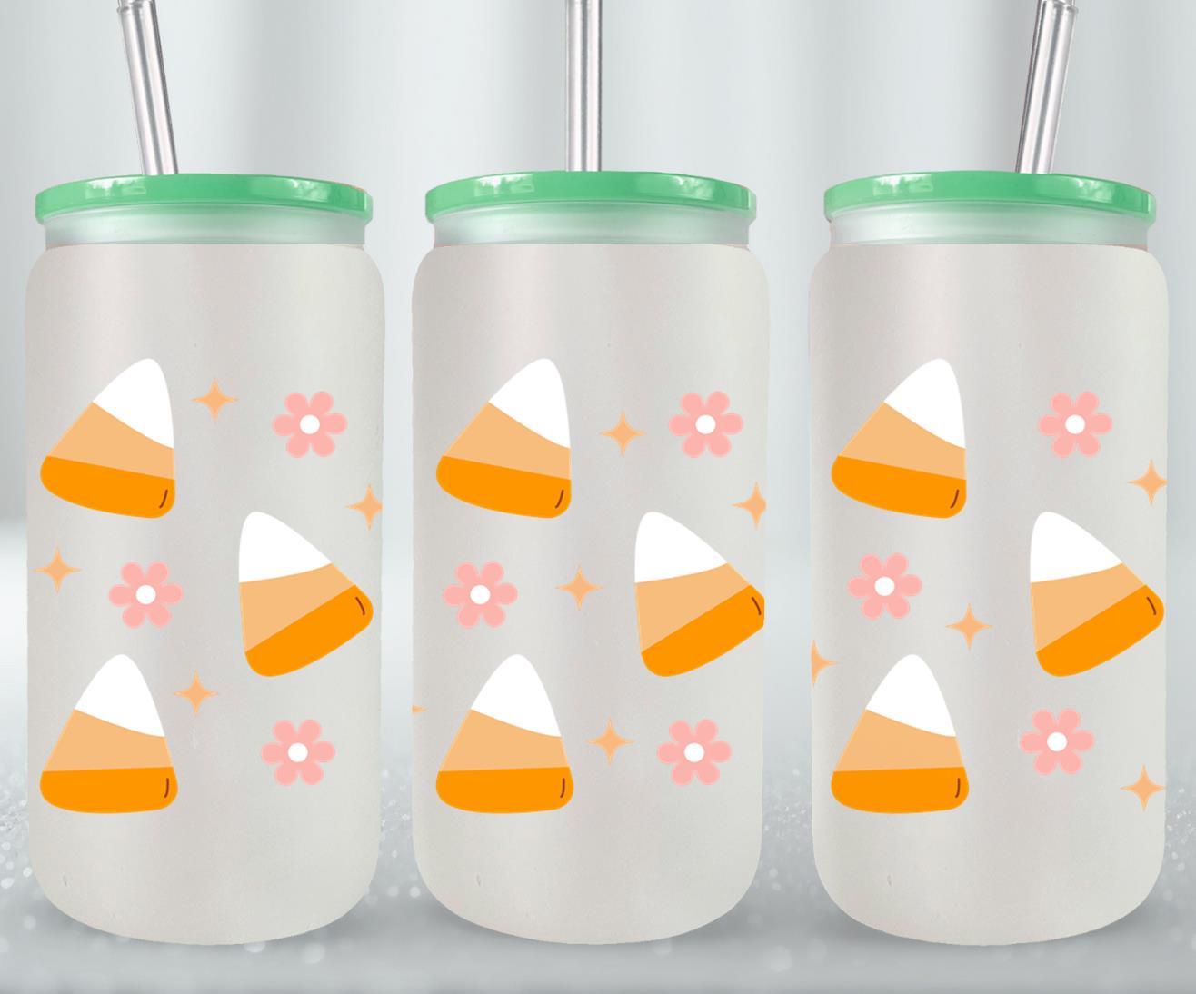 Candy Corn-10466 - glass can