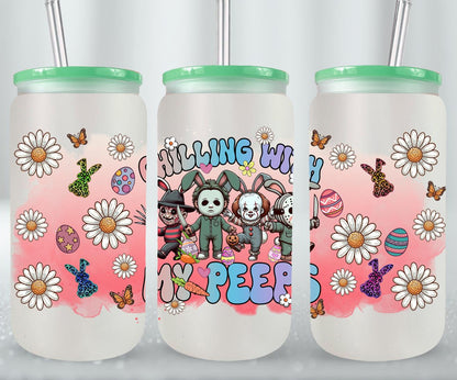 Easter Horror Killer-10336 - glass can