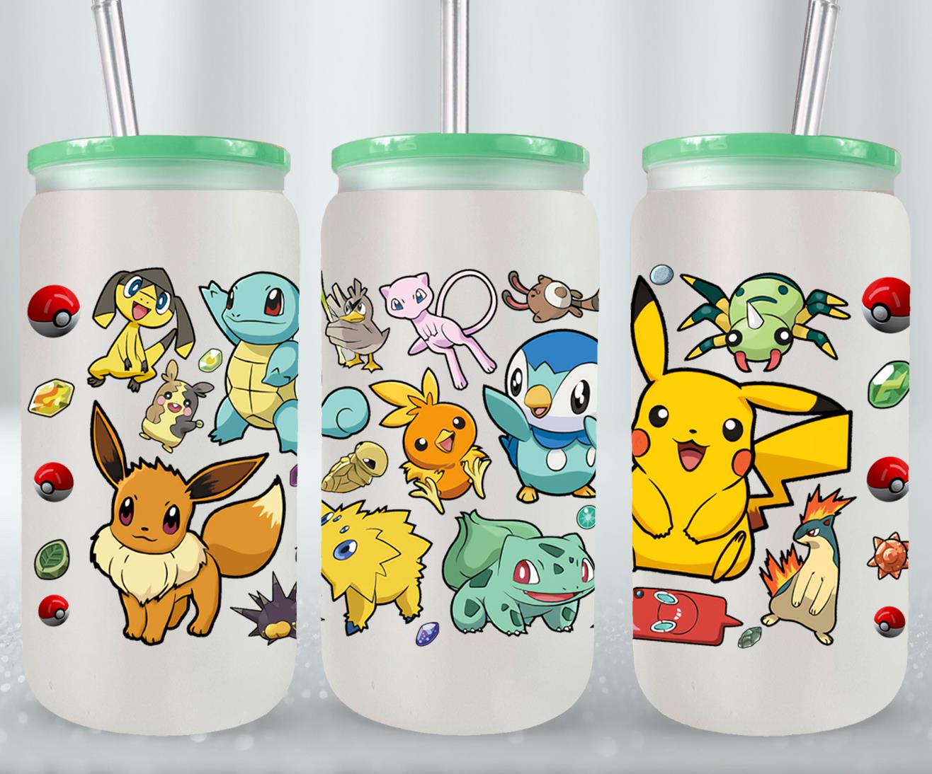 Pokemon - glass can