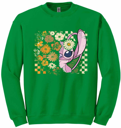 Trick or Treat Pink Alien - sweatshirt