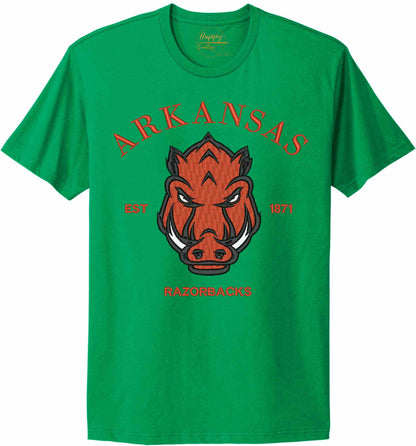 RAZORBACKS EMBROIDERED-10625 - t-shirt