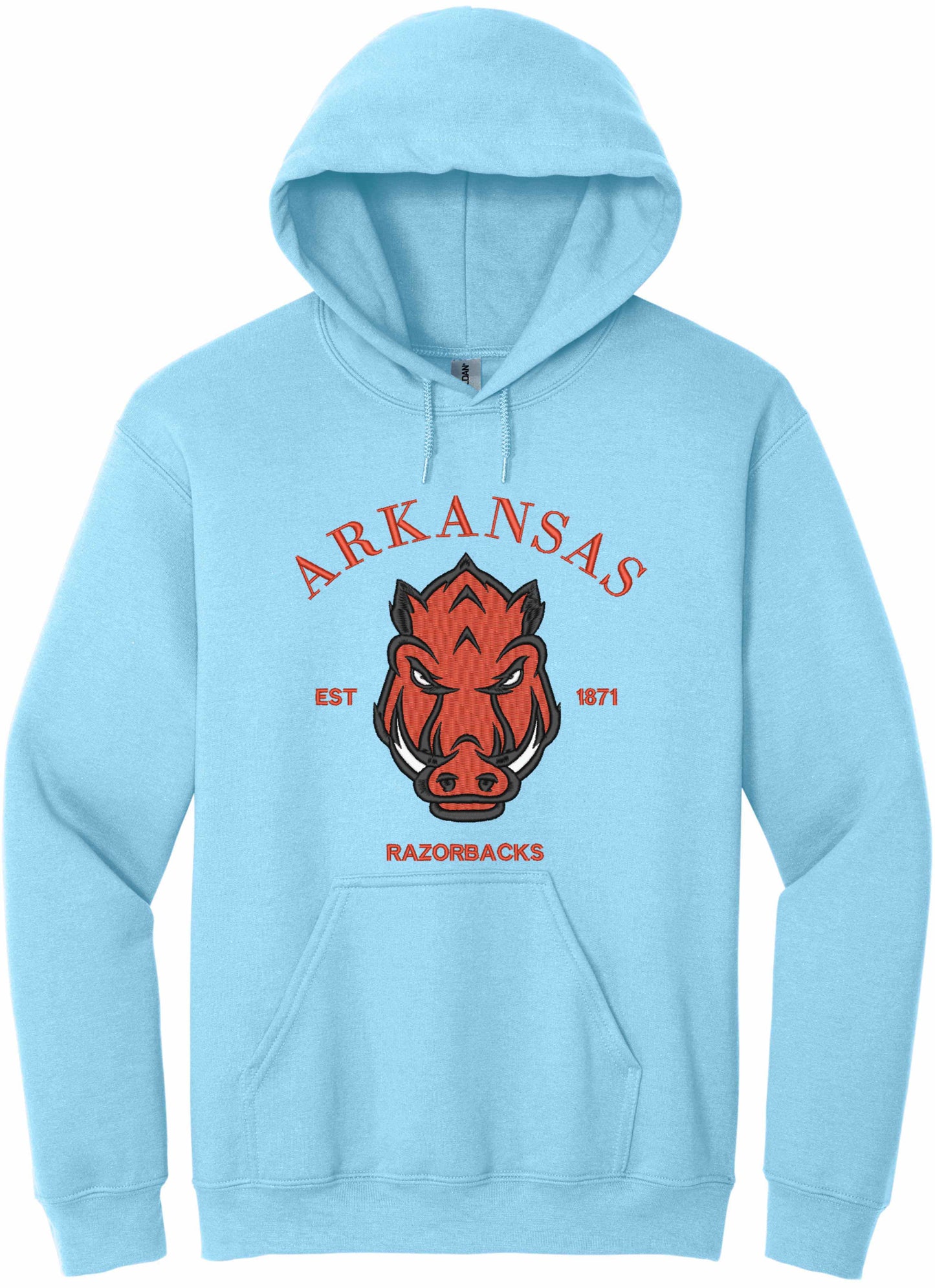 RAZORBACKS EMBROIDERED-10625 - hoodie