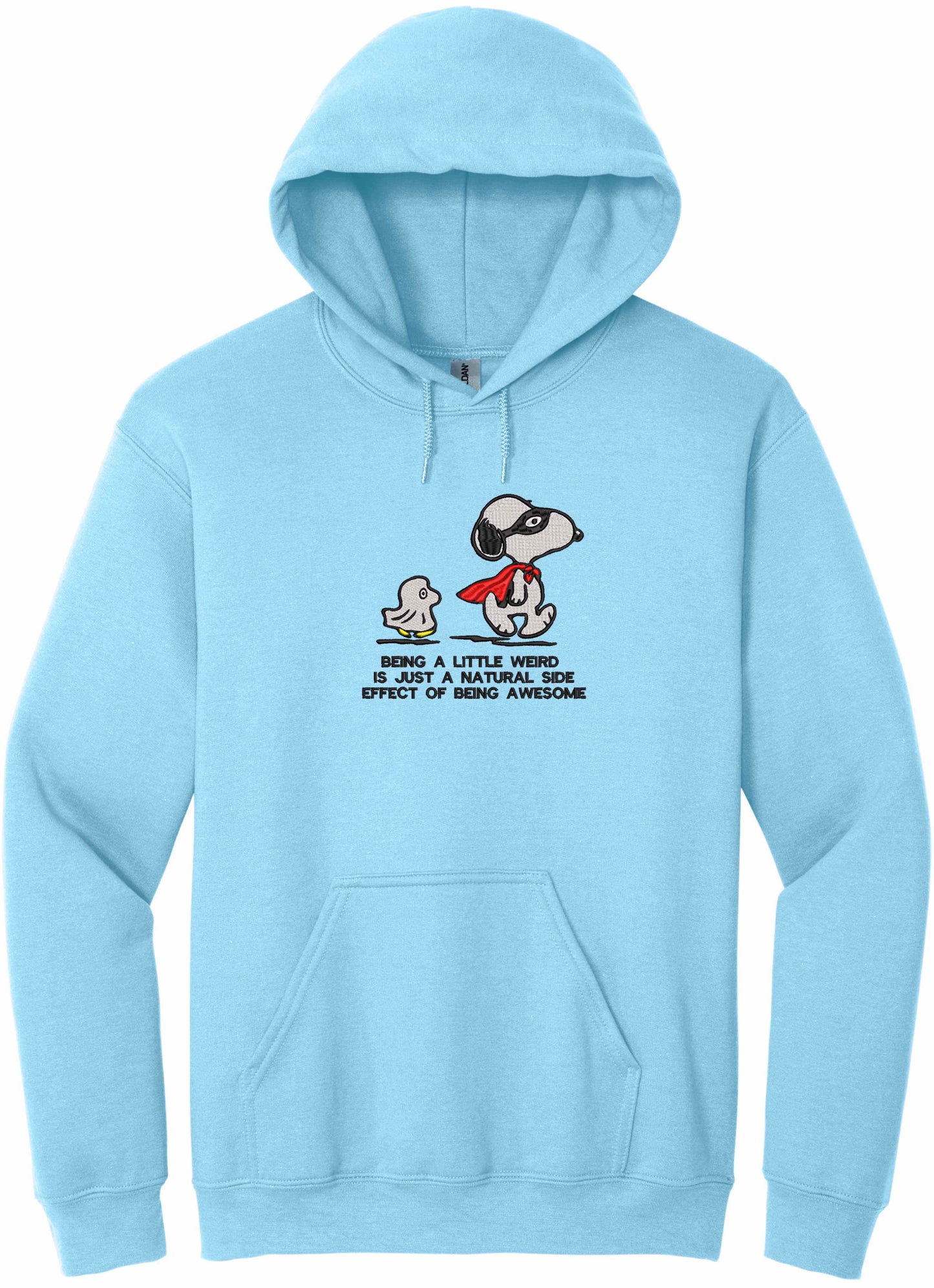 Beautiful positive message Embroidered - hoodie