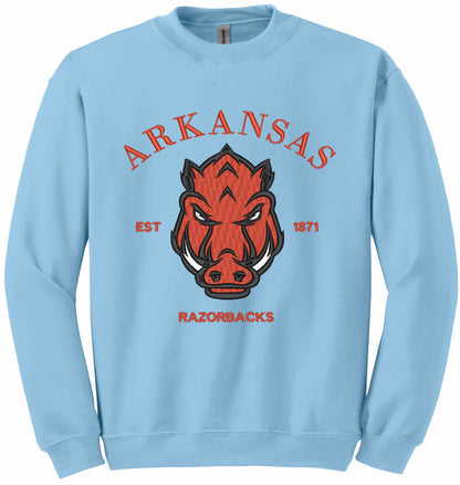RAZORBACKS EMBROIDERED-10625 - sweatshirt