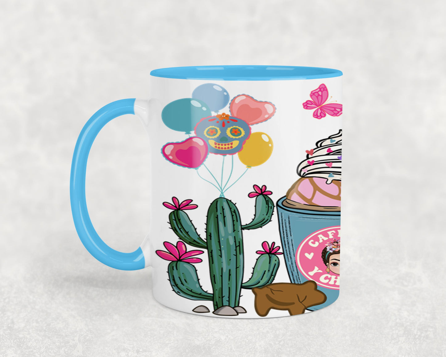 Cafecito y Chisme Mexican Girl-10057 - mugs