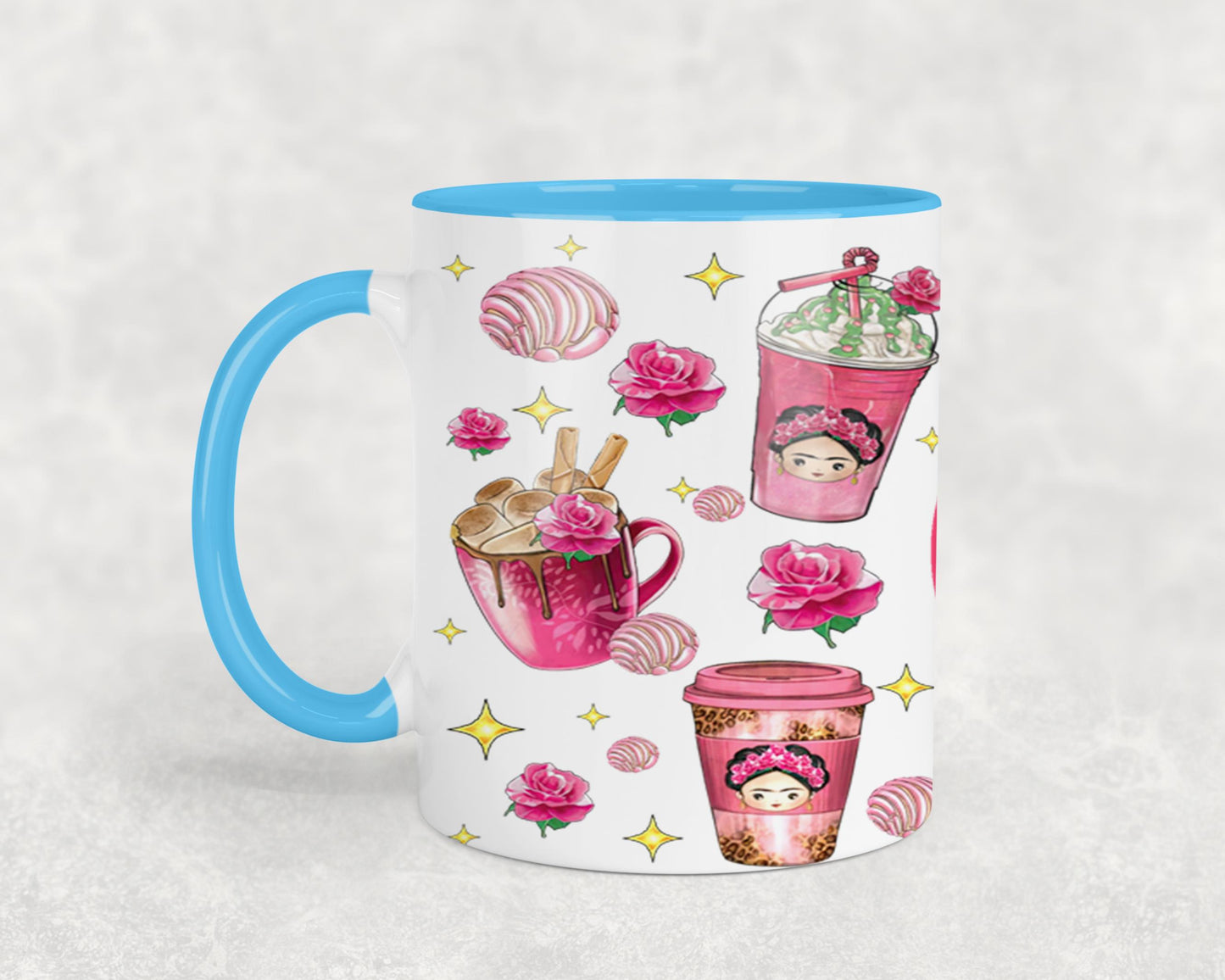 Cafecito y Chisme Mexican Girl-10058 - mugs