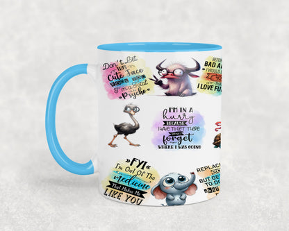 I May Look Calm - mugs