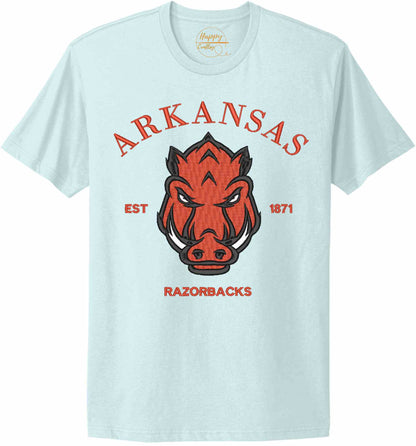 RAZORBACKS EMBROIDERED-10625 - t-shirt