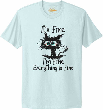 Embroidered I'm Fine-10774 - t-shirt