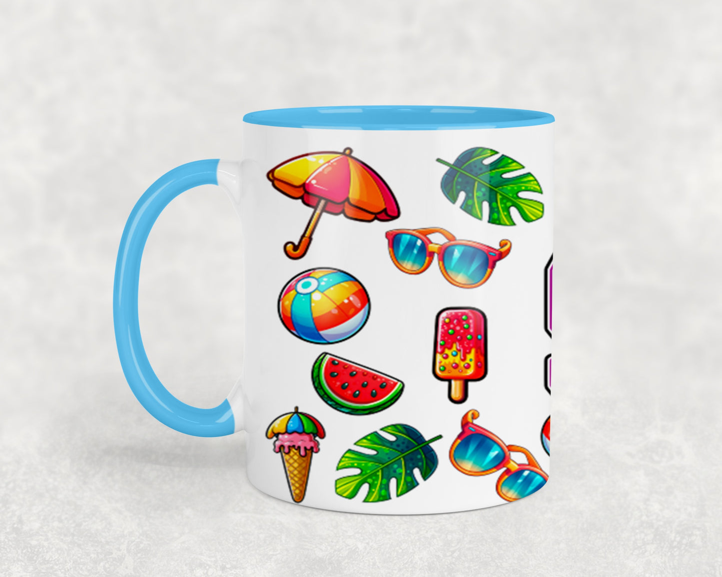 Summer Rainbow Flowers-10671 - mugs