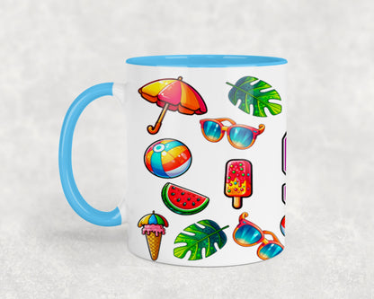 Summer Rainbow Flowers-10671 - mugs