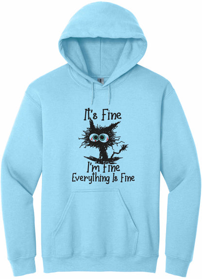 Embroidered I'm Fine-10774 - hoodie