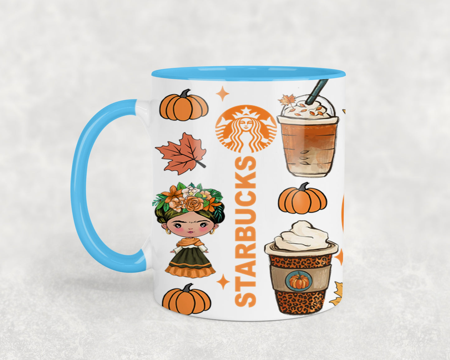 Autumn Mexican Girl-11063 - mugs