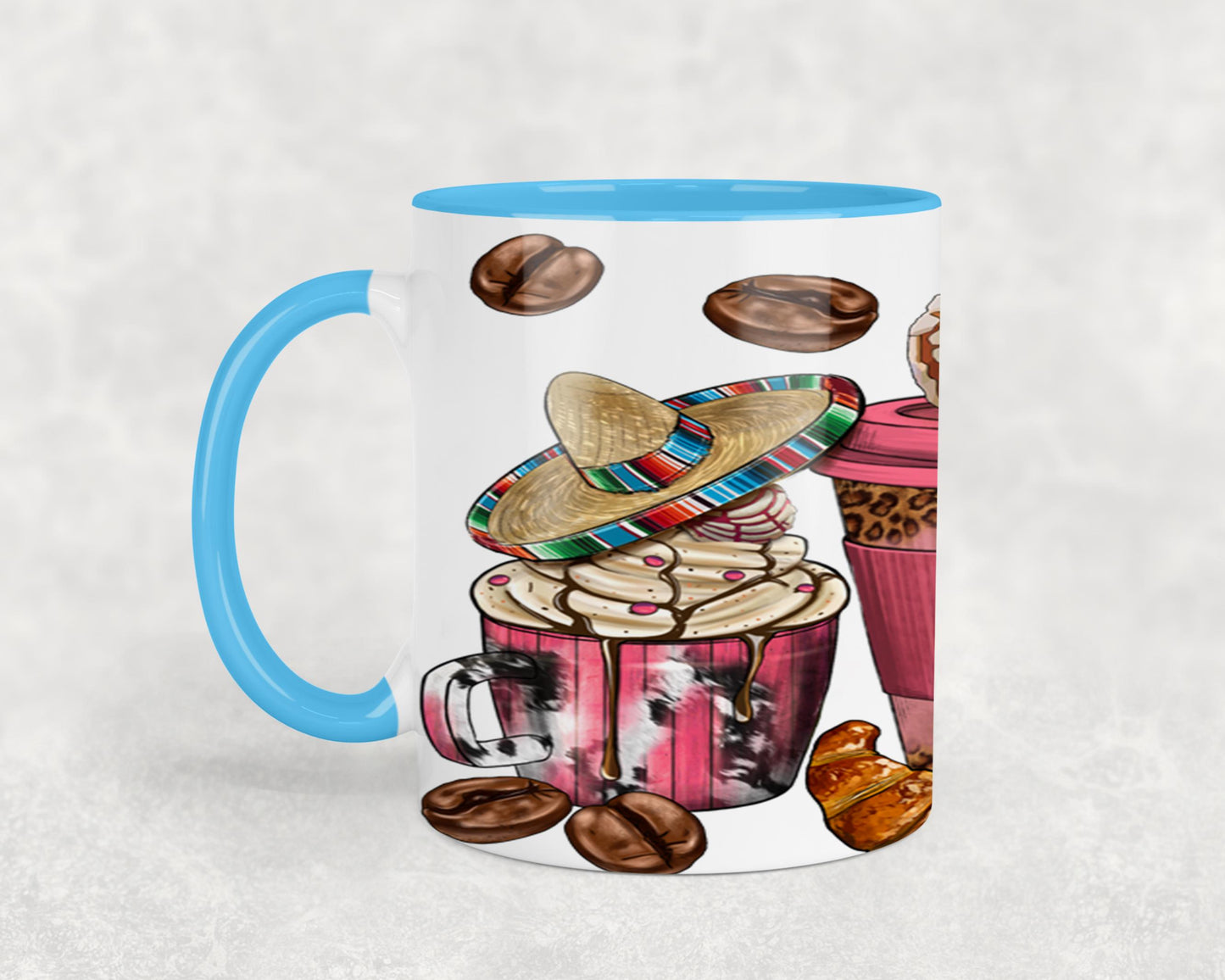 Cafecito y Chisme Mexican Girl-10059 - mugs
