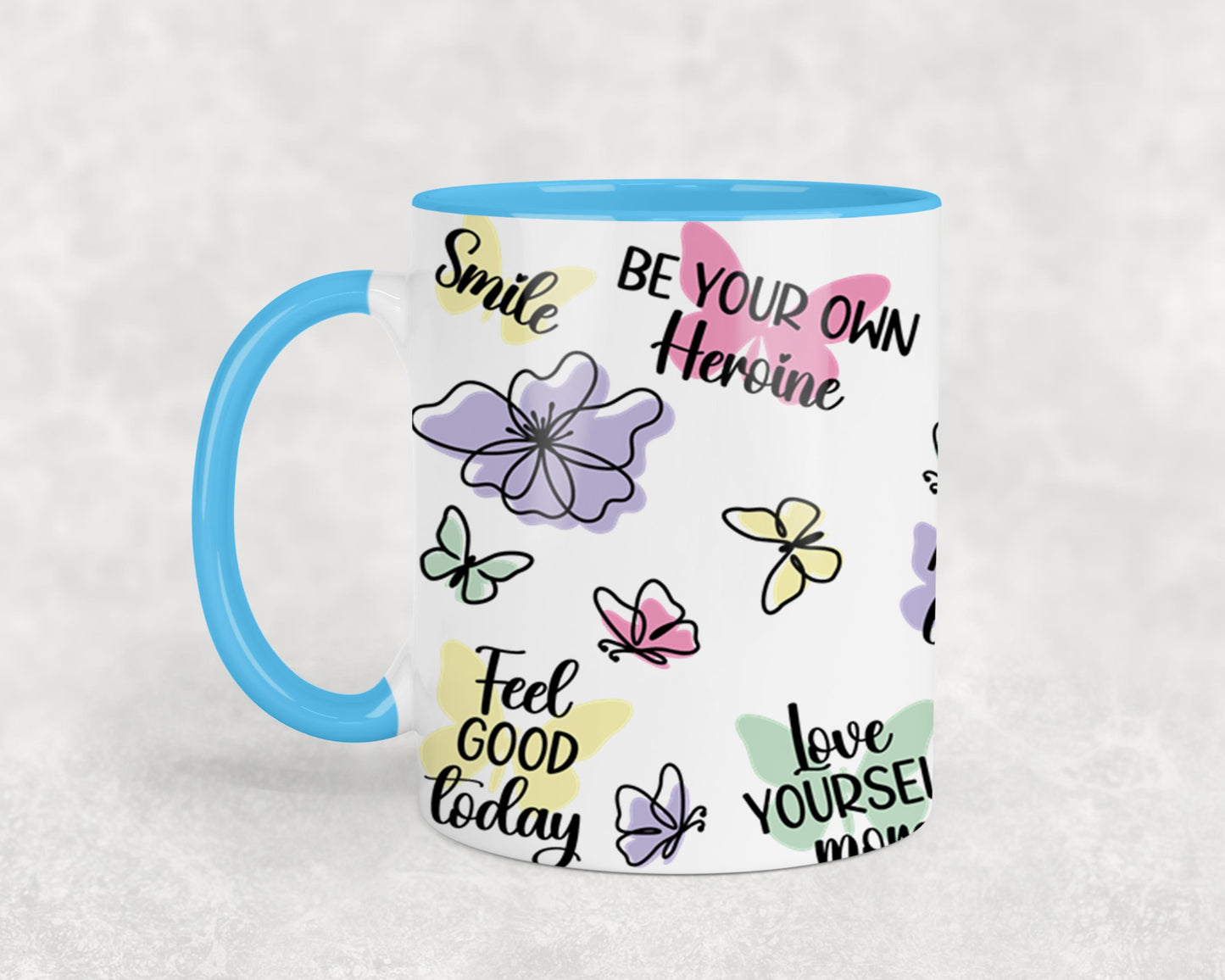 Happiness Looks Gorgeous on You-9894 - mugs