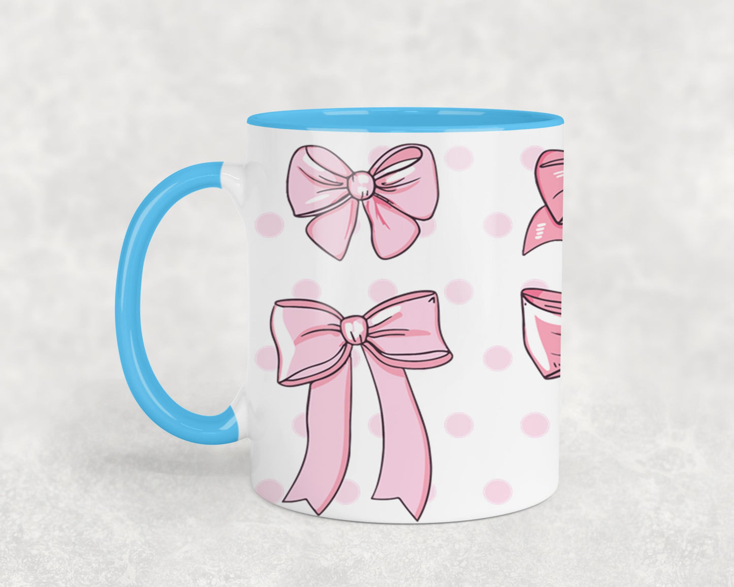 Pink Bow-9987 - mugs